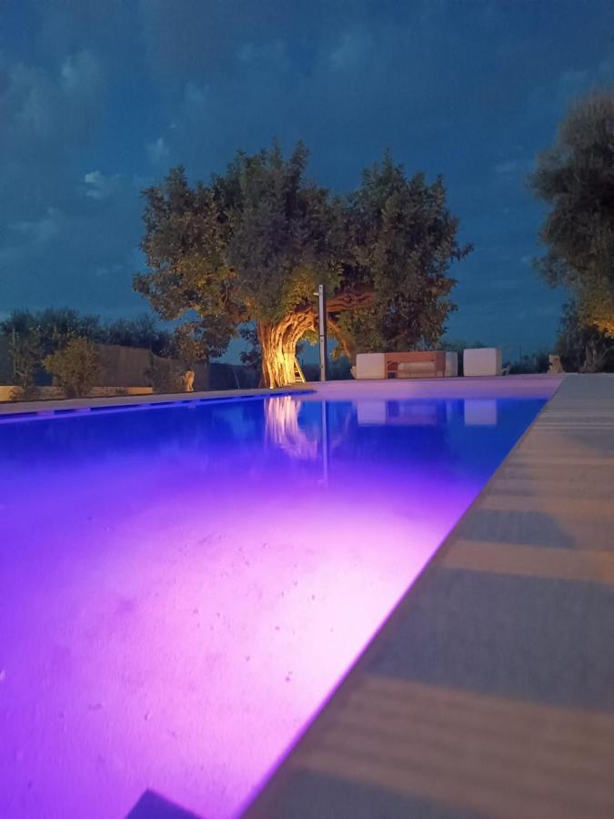 Il Vecchio Carrubo - Villa Con Piscina A Sfioro Macchia di Monte Bagian luar foto